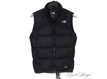 STILL COULD GET CHILLY OUT : AUTHENTIC THE NORTH FACE BLACK 600 SERIES DOWN FILLED GIRLS VEST L