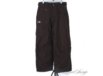 HIT THE SLOPES! THE NORTH FACE HY-VENT MENS CHOCOLATE BROWN MICROFIBER SKI PANTS M