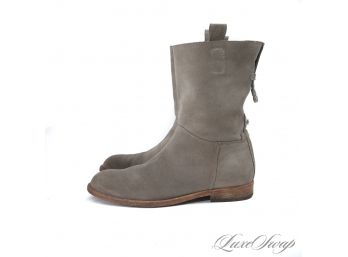 SO CUTE WITH JEANS! ALBERTO FERMANI MADE IN ITALY MUSHROOM SUEDE BUCKLE BOOTS 37