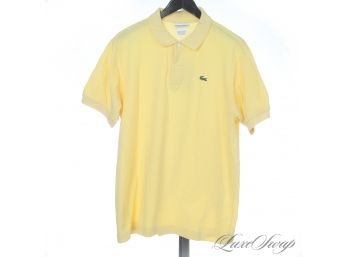 THIS IS THE GOOD MADE IN FRANCE STUFF : AUTHENTIC MENS CHEMISE LACOSTE LEMON YELLOW PIQUE POLO SHIRT 6