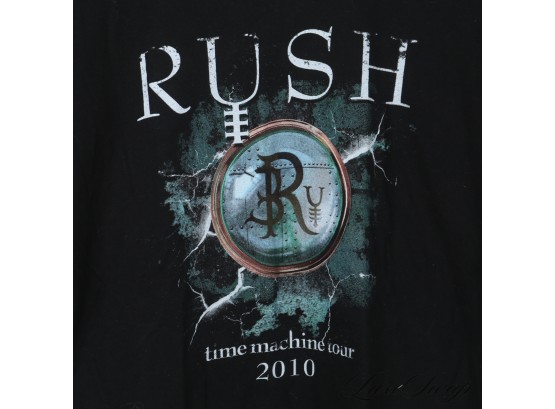 BIG TIME BAND TEE : RUSH 'TIME MACHINE TOUR' BLACK CONCERT TOUR TEE SHIRT MENS L