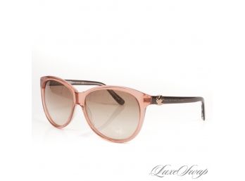 AUTHENTIC MARC JACOBS TRANSLUCENT BERRY PINK GRADIENT LENS SUNGLASSES WITH DOVE OF PEACE ARM