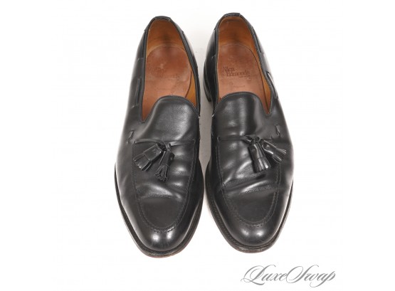 WHERES MY BIG GUYS? $300 ALLEN EDMONDS MADE IN USA BLACK LEATHER 'GRAYSON' TASSEL LOAFERS 14