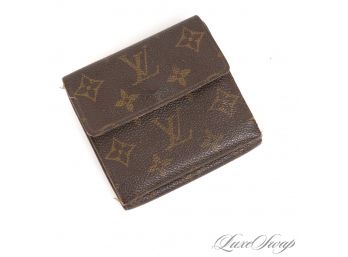 AUTHENTIC VINTAGE LOUIS VUITTON MADE IN FRANCE MONOGRAM LARGE MULTI POCKET FOLDING DAY FLAP WALLET