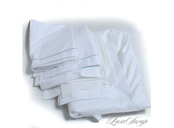 #13  LOT OF 5 BRAND NEW UNUSED MASCIONI MADE IN ITALY HOTEL ASSORTED MIXED (4) PILLOWCASE & 1 KING TOP SHEET