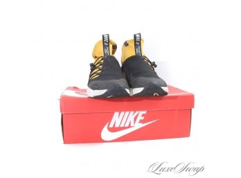 COME AND GET EM GUYS : NIKE AH8689-700 'AIR FOOTSCAPE' MID UTILITY DM MICROFIBER HIGH TOP SNEAKERS W/BOX 10