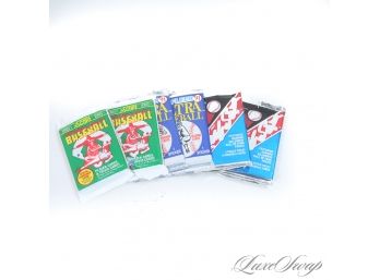 #3 LOT OF 6 MAJOR LEAGUE BASEBALL CARD PACKS FROM 1991 WITH ORIGINAL WRAPPERS