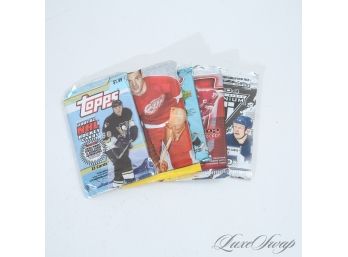 #8 LOT OF 5 NATIONAL HOCKEY LEAGUE NHL SPORTS CARD PACKS FROM THE 2000S WITH ORIGINAL WRAPPERS