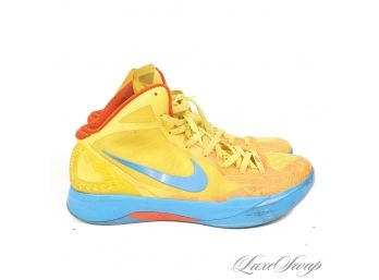 YOOOO CHECK THE COMPS! NIKE ZOOM 454138-701 'HYPERDUNK' GEOMETRIC PACK VIBRANT YELLOW KEVIN DURANT SNEAKERS 13