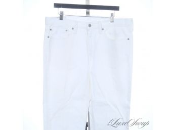 GUYS YOU NEED A NEW PAIR AND I KNOW THIS : FRESH AND CLEAN LEVIS MENS 514 WHITE DENIM JEANS 34