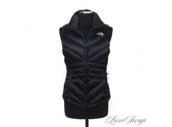 YOU'LL BE THANKING ME IN SEPTEMBER : AUTHENTIC THE NORTH FACE 550 SERIES BLACK QUILTED DOWN FILL WOMENS VEST S