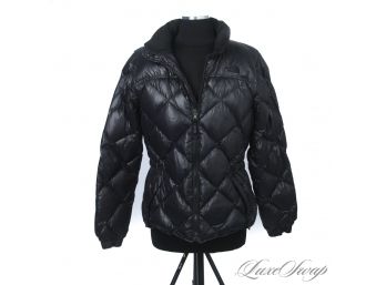 NOT YOUR COMMON ONE! AUTHENTIC THE NORTH FACE BLACK QUILTED CINCHWAIST 600 SERIES DOWN FILL COAT L