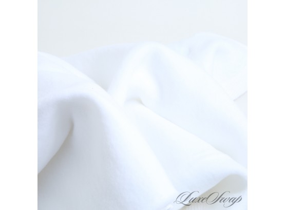 #7 GEAR UP FOR GIFT GIVING! BRAND NEW IN PACKAGE SFERRA WHITE COTTON 30 X 40 BABY BLANKET