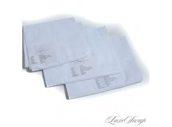 #8 BRAND NEW WITH TAGS FRETTE HOME COLLECTION LOT OF 3 WHITE QUEEN SATEEN PILLOWCASES
