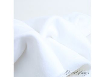 #7 GEAR UP FOR GIFT GIVING! BRAND NEW IN PACKAGE SFERRA WHITE COTTON 30 X 40 BABY BLANKET
