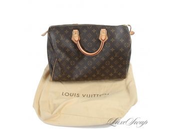 WE'RE CRAZY FOR AUCTIONING THIS! BRAND NEW AUTHENTIC CURRENT $1700 LOUIS VUITTON SPEEDY 35 BANDOULIERE BAG OMG