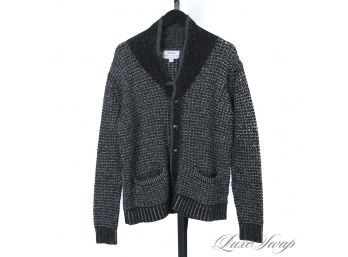 CHUNKY AND COMFY FOR THE FALL WINDS! RAG & BONE FOR TARGET BLACK/GREY BUBBLE KNIT CARDIGAN SWEATER L
