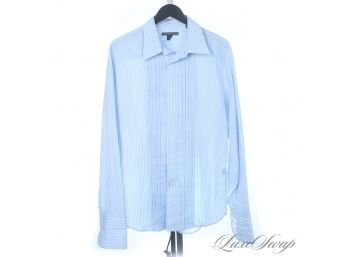 THE MODERN MAN! LOT OF TWO JOHN VARVATOS MENS BLUE BUTTON DOWN DRESS SHIRT AND EARTH TONE PANTS