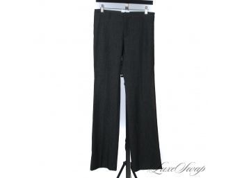BRAND NEW WITH TAGS VERTIGO PARIS MADE IN FRANCE CHARCOAL STATIC STRETCH PANTS WITH DIAMOND SIDE STITCH 6