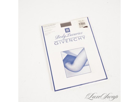 BRAND NEW IN BOX DEADSTOCK VINTAGE GIVENCHY 262 LUXURY MESH SHEER FRENCH CUT SHEER PANTYHOSE FRENCH ROAST SZ A