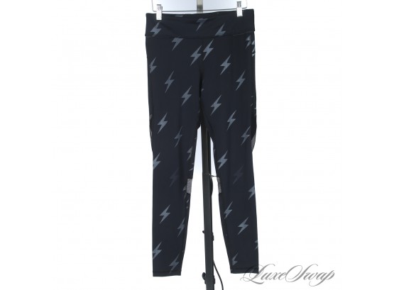 THESE ARE FANTASTIC : ALALA MADE IN CANADA BLACK STRETCH LEGGING PANTS WITH STARS M