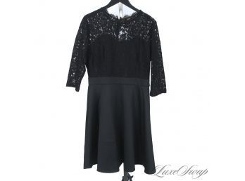 BRAND NEW WITH TAGS MISS MNY BLACK FALL WEIGHT LACE SCUBA STRETCH BOTTOM LONG SLEEVE COCKTAIL DRESS XL