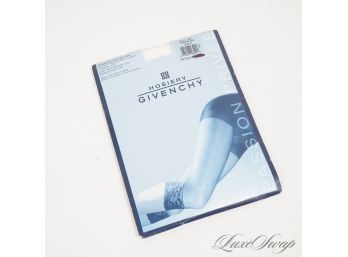 BRAND NEW IN BOX DEADSTOCK VINTAGE GIVENCHY PASSION PRIVE 545 TRES BLANC CONTROL TOP CAPRI STOCKINGS SIZE B