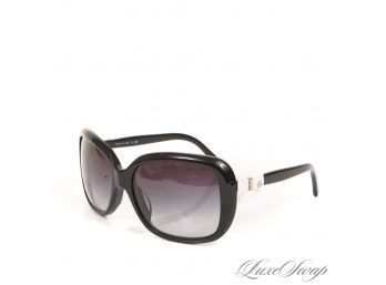#17 AUTHENTIC AND LIKE NEW AND DEFINITELY MOST WANTED CHANEL BLACK GLOSS WHTE BOW ARM 5171-A SUNGLASSES