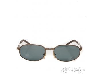 #P THESE ARE STEALTH! AUTHENTIC PERSOL MADE IN ITALY BRONZE METAL SPLIT ARM SUNGLASSES