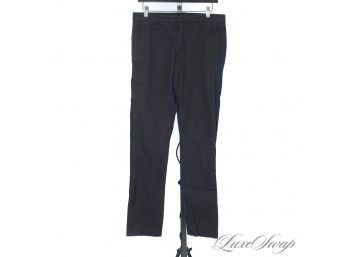 GUYS YOU READY? MARC JACOBS SHANE FIT SLIM CLASSIC NAVY BLUE GARMENT WASHED CHINO PANTS 30 X 34