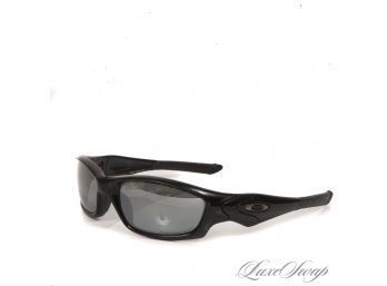 #3 THE ONES EVERYONE WANTS! AUTHENTIC OAKLEY MADE IN USA BLACK 'STRAIGHT JACKET' MIRROR LENS SUNGLASSES