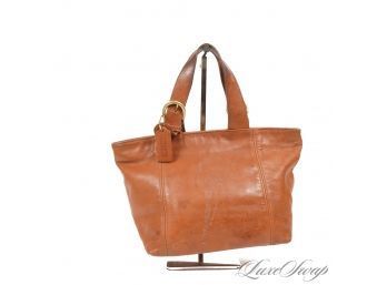 AND IN ANOTHER ITERATION : COACH CARAMEL BUTTERSCOTCH BROWN LEATHER SATCHEL TOTE BAG