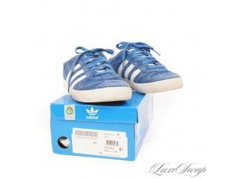 THE ICONICS! ADIDAS ROYAL BLUE SUEDE 'GAZELLE' SNEAKERS WITH ORIGINAL BOX 5.5