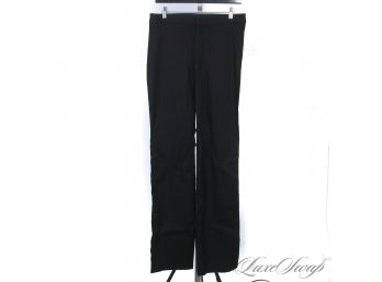 BRAND NEW WITH TAGS LOUIS VUITTON BLACK STRETCH TWILL FITTED CIGARETTE PANTS 40