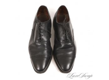 ALWAYS NEED A GOOD PAIR : ALLEN EDMONDS MADE IN USA 'HALE' BLACK LEATHER CAPTOE DRESS SHOES 9.5 E