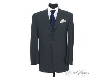 NEW YEARS EVE READY! ARMANI COLLEZIONI MENS GREENED GREY MADE IN ITALY TWO PIECE SUIT 38