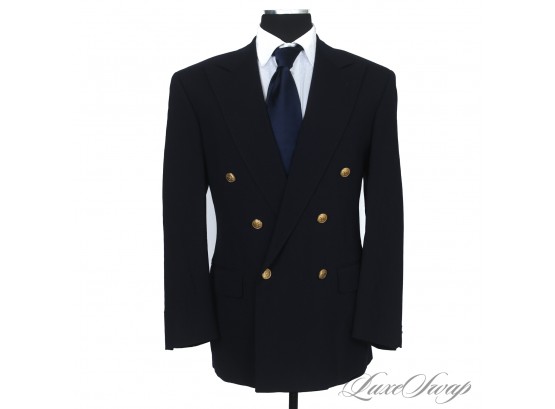 THE ONE EVERYONE WANTS! POLO RALPH LAUREN UNIVERSITY CLUB NAVY DOUBLE BREASTED JACKET WITH BRASS BTNS