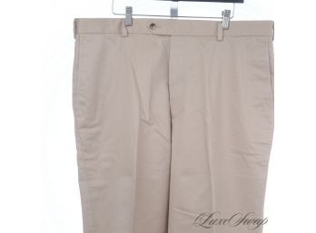 BRAND NEW WITH TAGS $115 MENS JOS A. BANK 'TRAVELER TWILL' STRETCH KHAKI TAN FLAT FRONT MENS PANTS 40