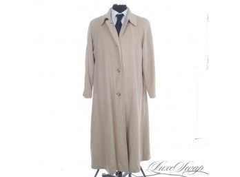 THATS A LOT OF CASHMERE : WOMENS REGENCY VANILLA CREAMY FLANNEL 100 PERCENT PURE CASHMERE FLOOR LENGTH COAT 12