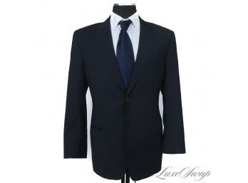 THE GOOD STUFF : RECENT VALENTINO MADE IN ITALY MENS SOLID NAVY BLUE BLAZER JACKET 54 / US 44