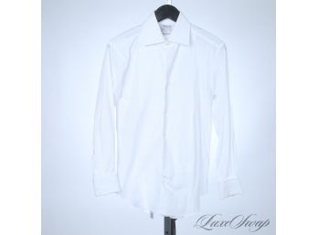 YOUR WEEK SORTED! LOT OF 3 MENS MODERN TM LEWIN WHITE FRENCH CUFF BUTTON DOWN SHIRTS INC. TUXEDO 15
