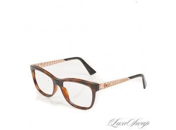 #9 LOOK THESE UP! CHRISTIAN DIOR MADE IN ITALY 'DIORAMA - O' ROSE GOLD CANNAGE LATTICE ARM GLASSES WOWWW