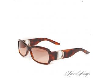 #8 THESE ARE INSANE! NEAR MINT CHRISTIAN DIOR 'DAY 2' MAPLE BROWN D-LOCK ARM RECTANGULAR GLASSES