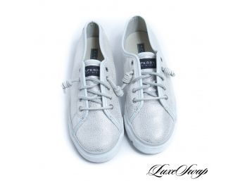 SPERRY TOP SIDER SPARKLE GRAINED SNEAKERS