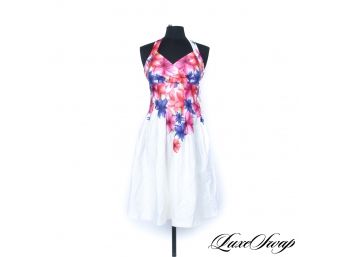 AWESOME CLAIRE WHITE MULTI FLORAL DRESS