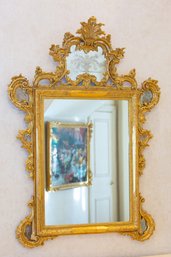 Antique Louis XIV Style Gilt Wood Mirror