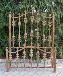 French Balcony Inspired Cast Iron Twin Headboard And Footboard