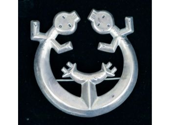 Vintage Native American Silver Kachina Naja Pin/Pendant