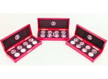 Three (3) Limited Edition WWII Bomber Collection Silver Plated Coin Sets