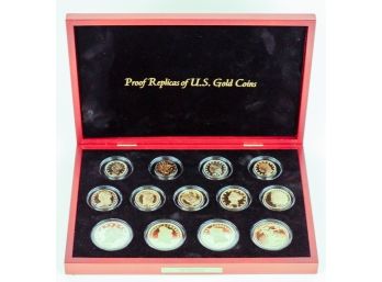 Proof .999 Fine Silver Replicas Of United States Gold Coins- 13 Coins Total
